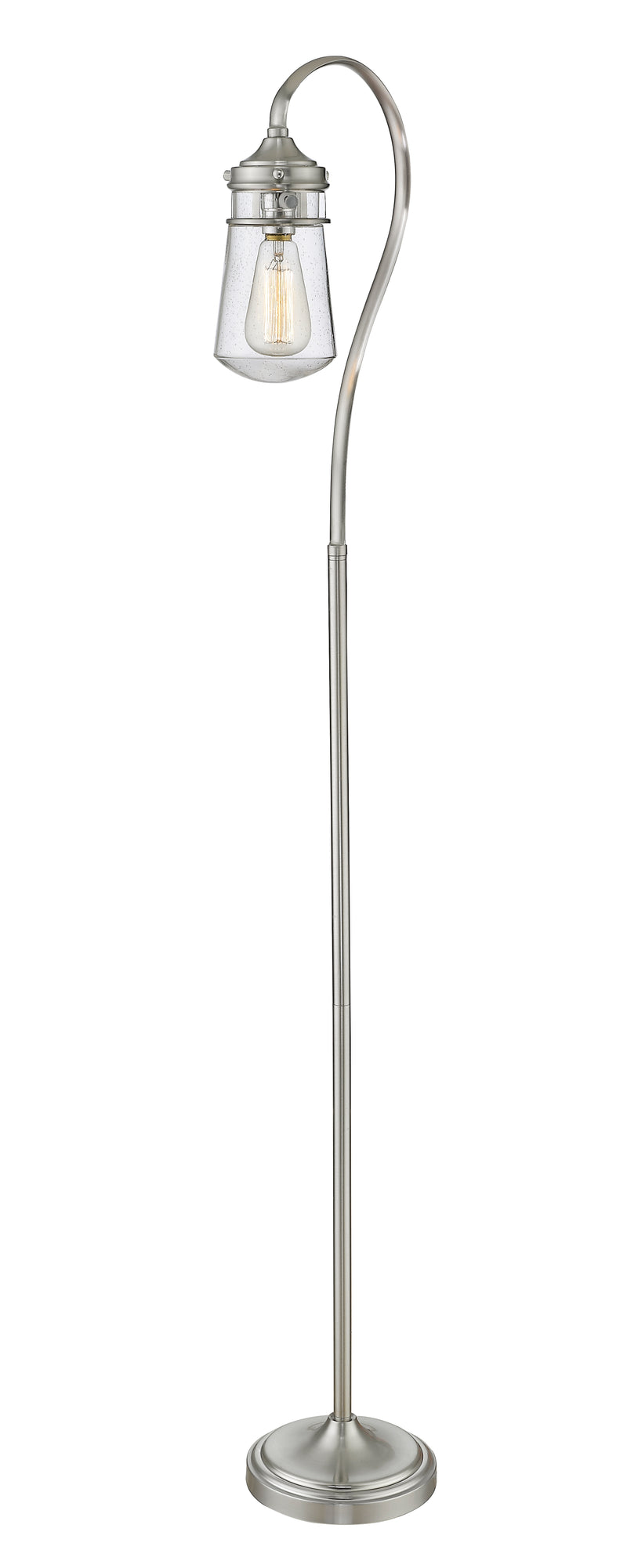 Celeste 1 Light 8" Floor Lamp in Brushed Nickel
