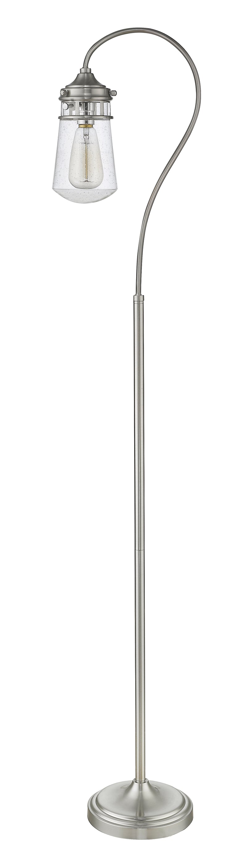 Celeste 1 Light 8" Floor Lamp in Brushed Nickel