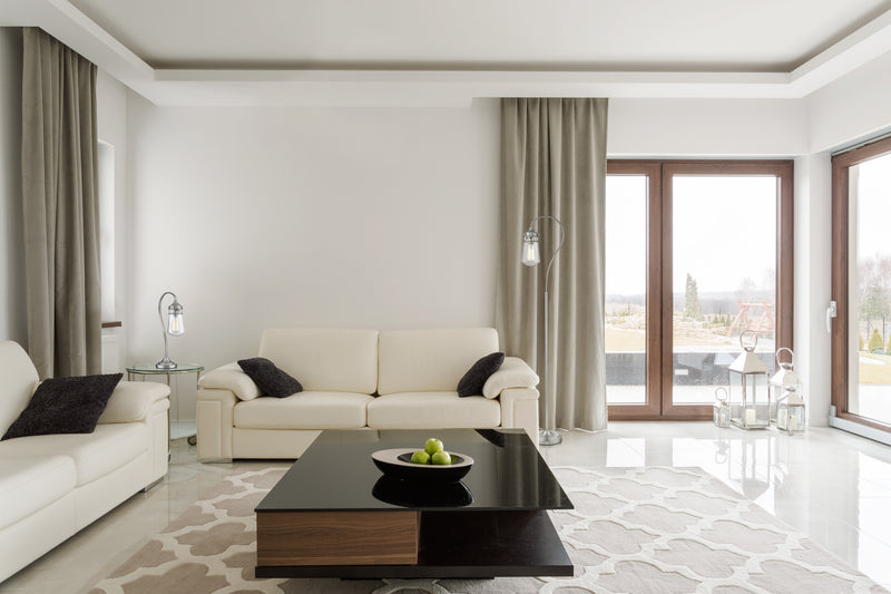 Celeste 1 Light 8" Floor Lamp in Brushed Nickel in a room setting
