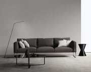 Miter 58" Floor Lamp in Brushed Nickel