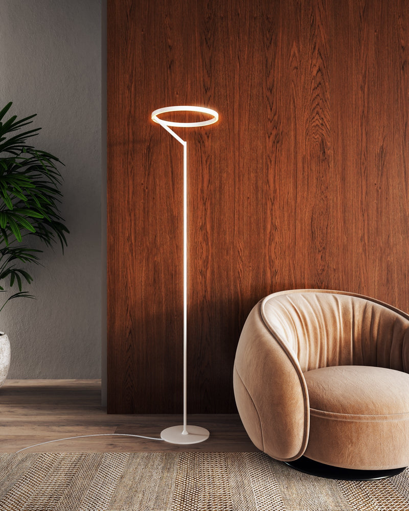 Roda 66" Floor Lamp in White