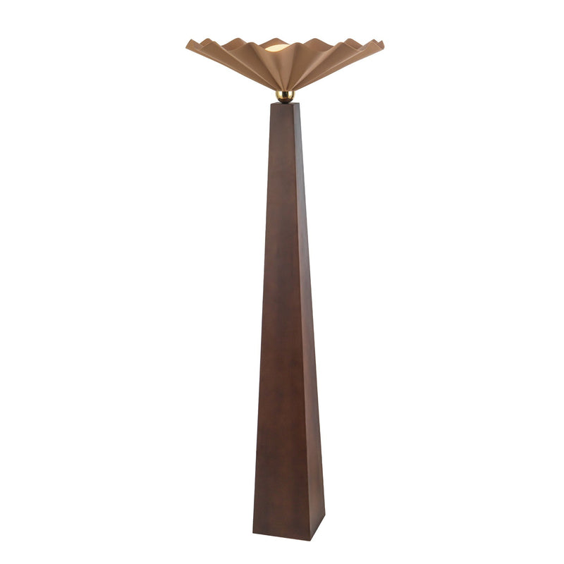 Furrow 64" Floor Lamp in Peach