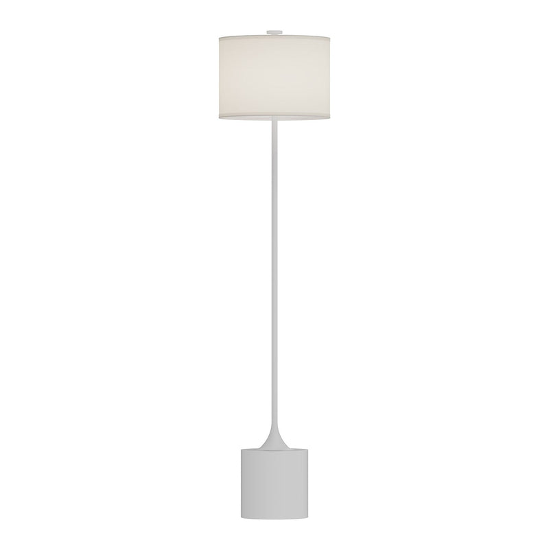 Issa 61" Floor Lamp in White/Ivory Linen