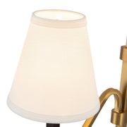 Sloan 68" 3-Light Floor Lamp in Brushed Gold/White Linen