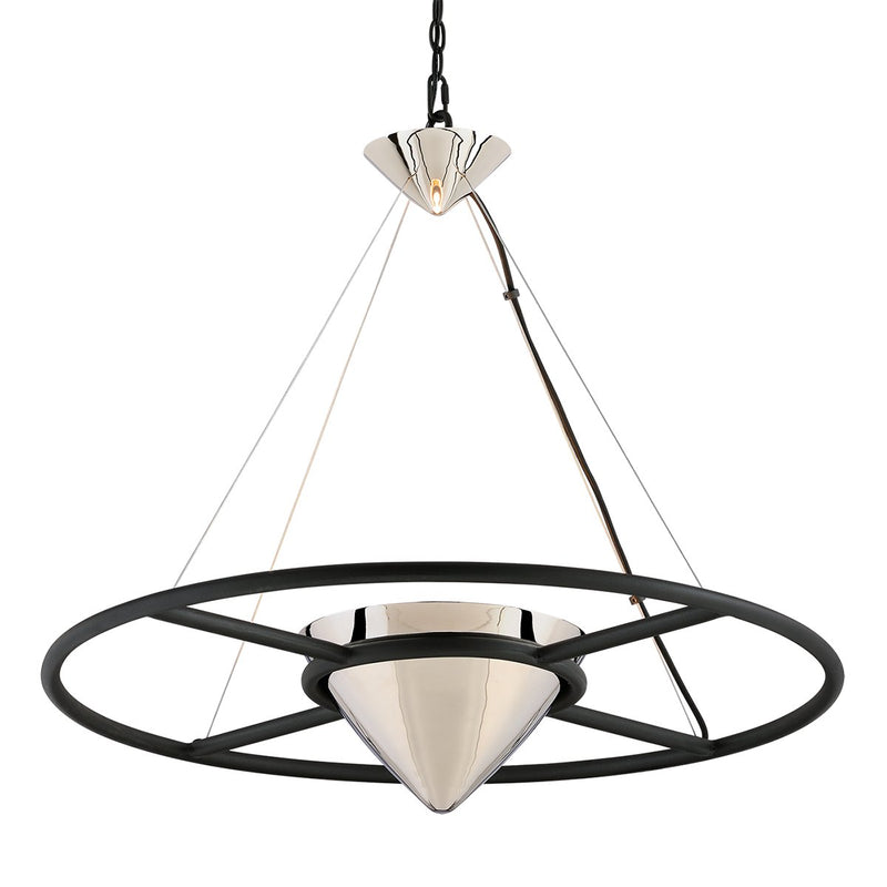 Zero Gravity Pendant in Carbide Blk & Pol Nickel