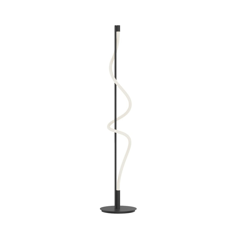 Cursive 12" Floor Lamp in Black