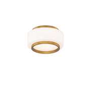 Preston 8" Flush Mount in Aged Brass