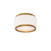 Preston 16" Flush Mount in Aged Brass