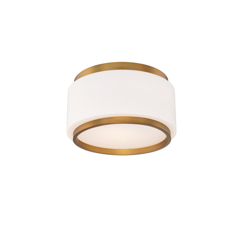 Preston 16" Flush Mount in Aged Brass