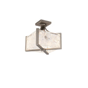 Emblem Semi-Flush Mount in Brushed Nickel