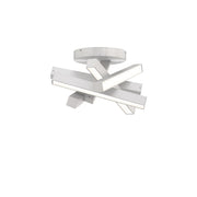 Chaos 5-Light Semi-Flush Mount in Brushed Aluminum