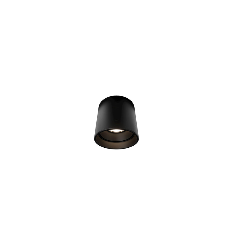 Squat Small Outdoor Flush Mount in Black