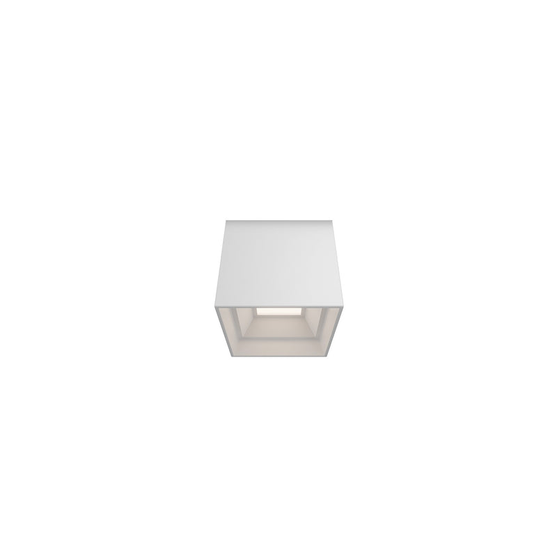Kube 3.5" Outdoor Flush Mount in White
