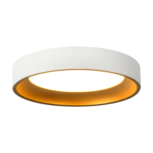Nix 7" Flush Mount in White/Gold