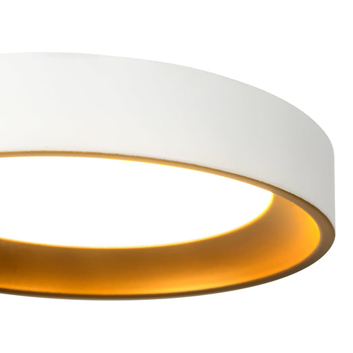 Nix 7" Flush Mount in White/Gold