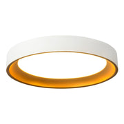 Nix 9" Flush Mount in White/Gold