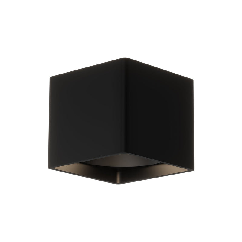 Falco 5" Square Flush Mount in Black
