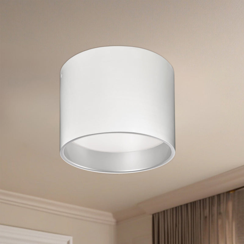 Mousinni 10" Flush Mount in White