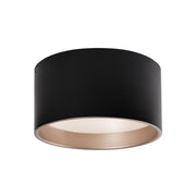 Mousinni 14" Flush Mount in Black
