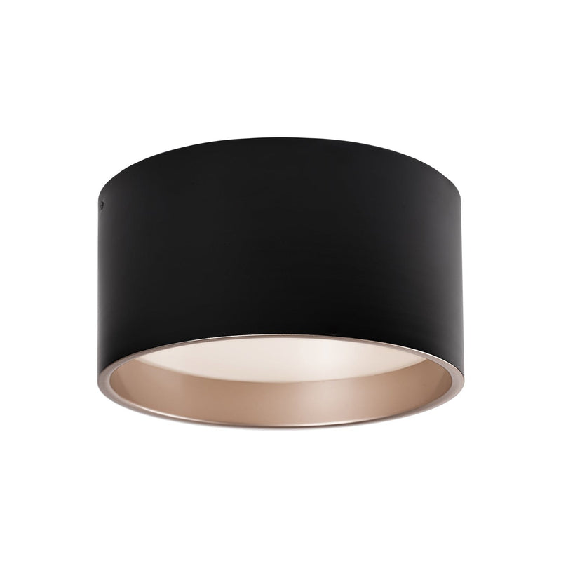 Mousinni 14" Flush Mount in Black