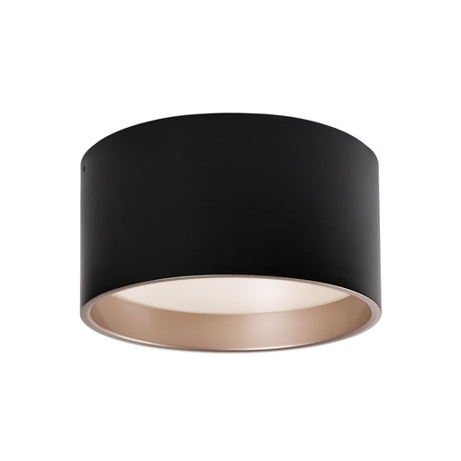 Mousinni 14" Flush Mount in Black