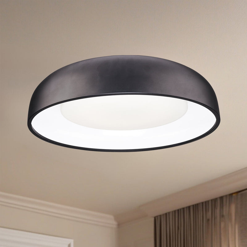 Beacon 24" Flush Mount in Black