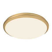 Malta 15" LED Flush Mount in Brushed Gold