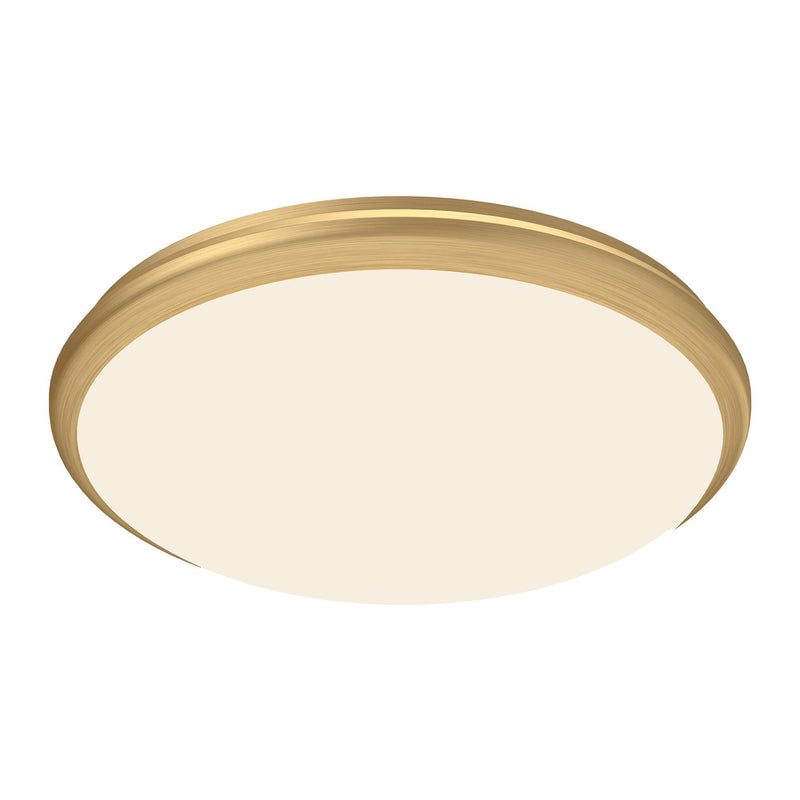 Malta 15" LED Flush Mount in Brushed Gold