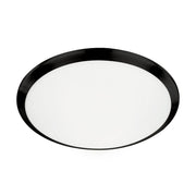 Malta 15" LED Flush Mount in Black