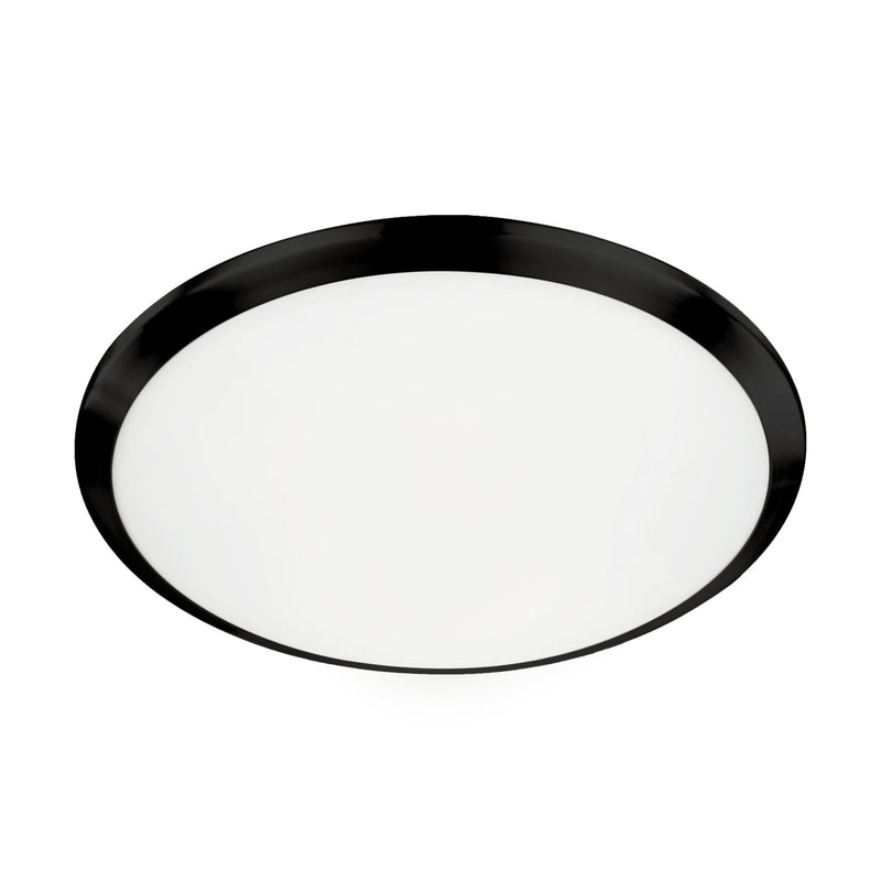 Malta 15" LED Flush Mount in Black