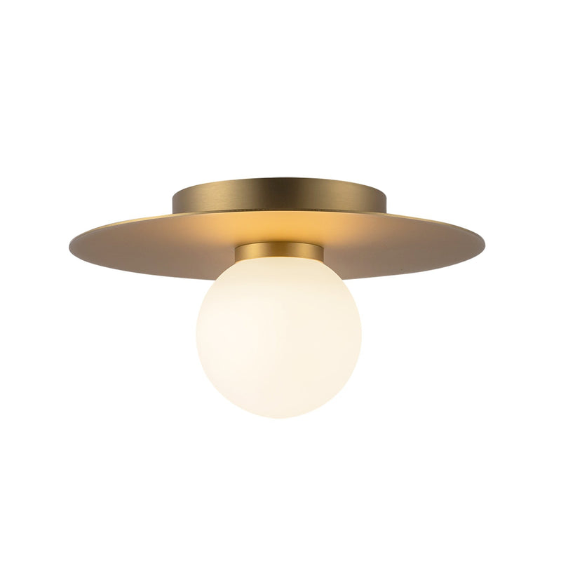 Elixir 10" Flush Mount in Brushed Gold