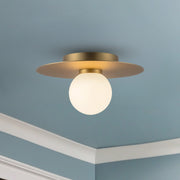 Elixir 10" Flush Mount in Brushed Gold