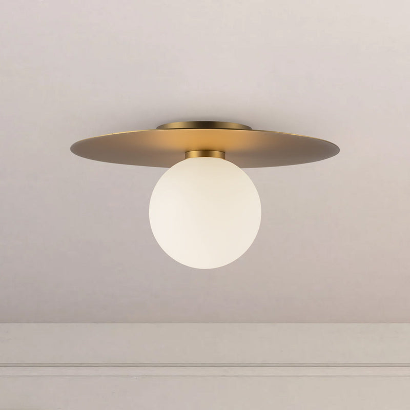 Elixir 14" Flush Mount in Brushed Gold