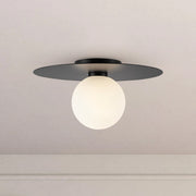 Elixir 14" Flush Mount in Black