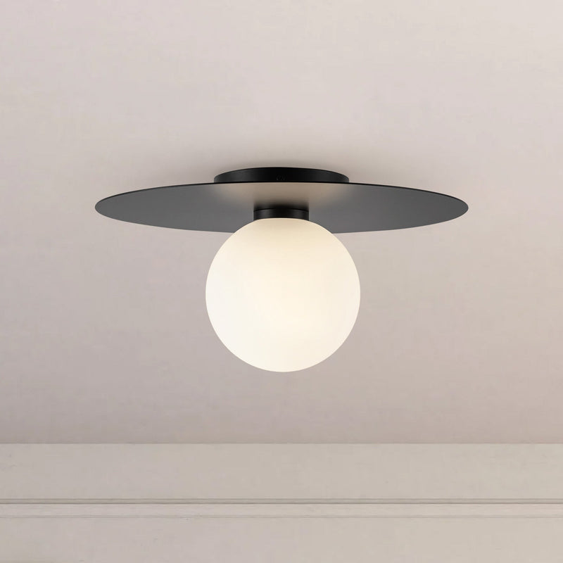 Elixir 14" Flush Mount in Black