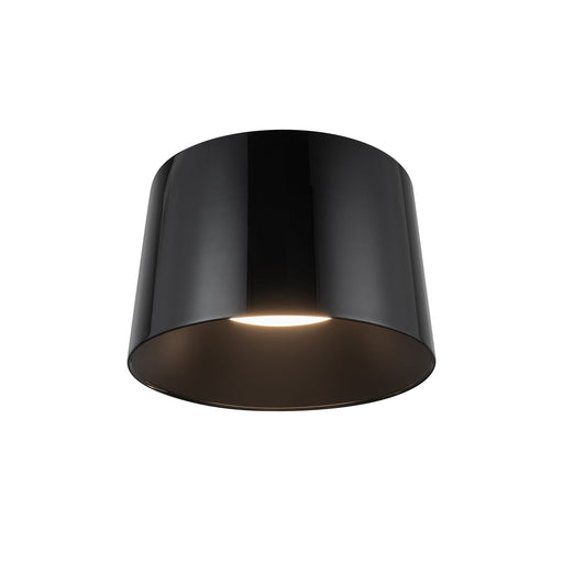 Etta 12" Flush Mount in Jet Black