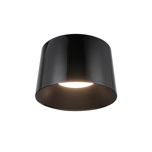 Etta 12" Flush Mount in Jet Black