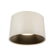 Etta 20" Flush Mount in Pearl White