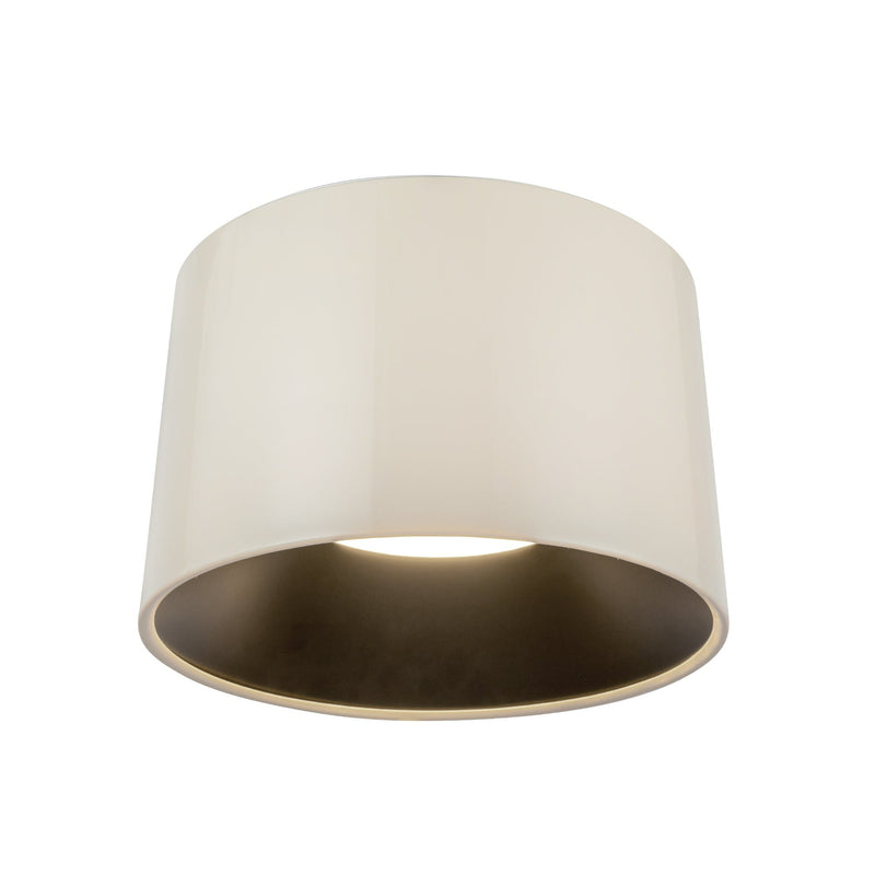 Etta 20" Flush Mount in Pearl White