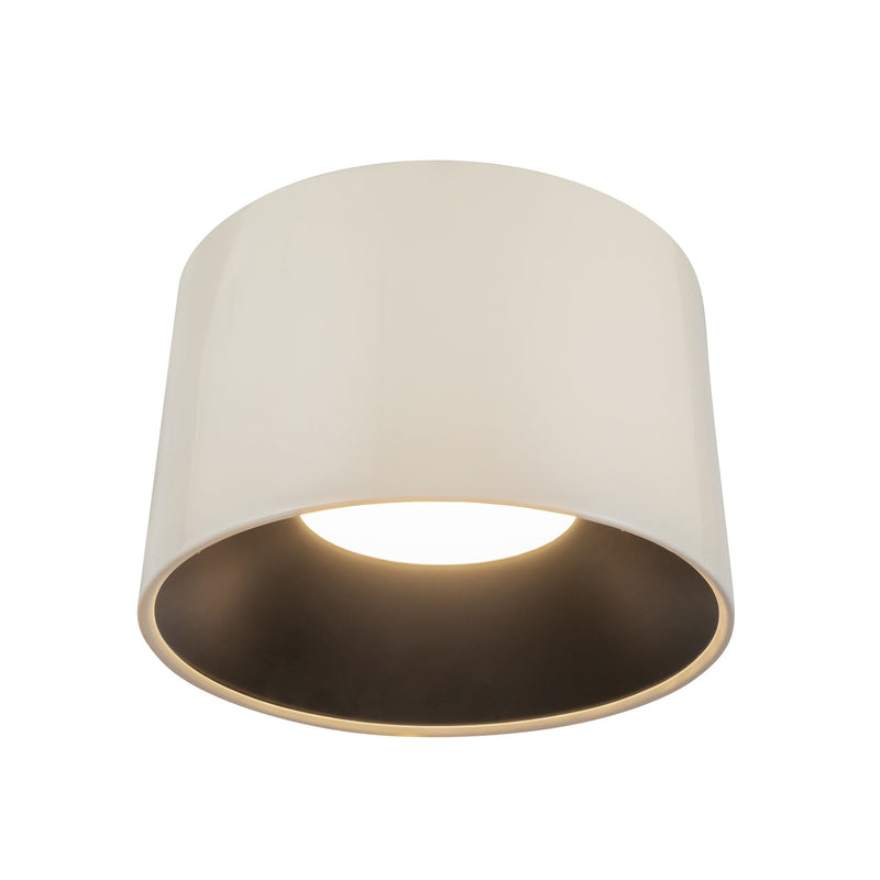 Etta 20" Flush Mount in Pearl White