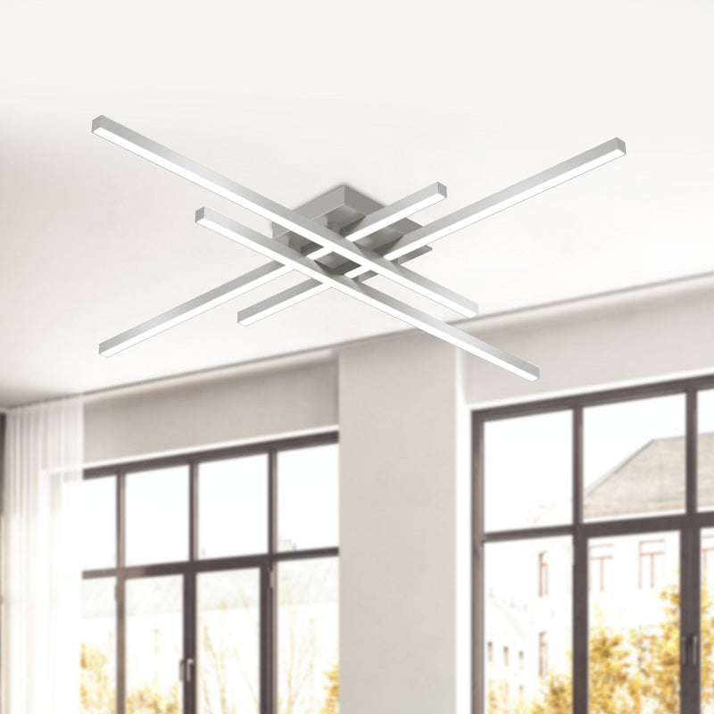 Vega Minor 32" Flush Mount in Brushed Nickel