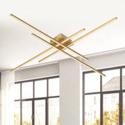 Vega Minor 47" Flush Mount in Brushed Gold