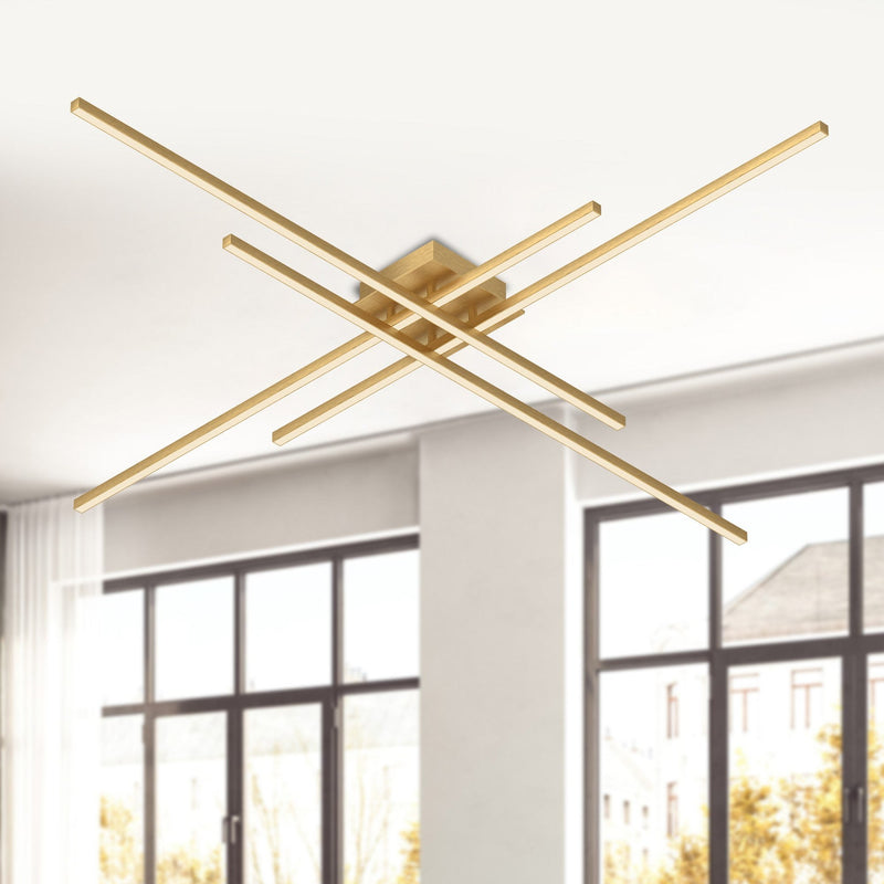 Vega Minor 47" Flush Mount in Brushed Gold