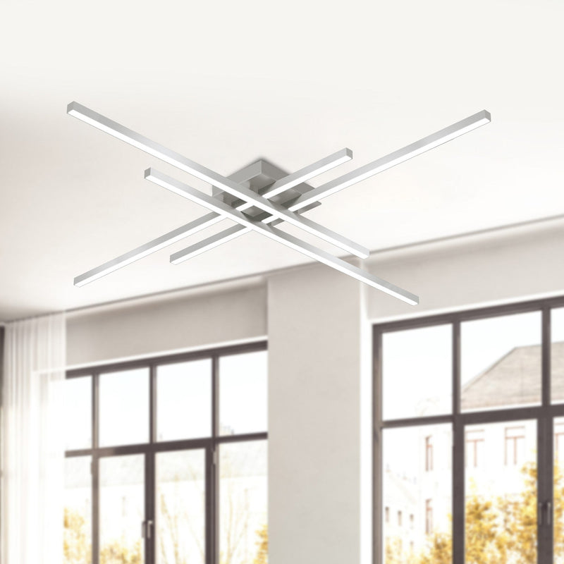 Vega Minor 47" Flush Mount in Brushed Nickel