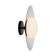 Cruz 15" Wall / Ceiling Light in Metal - Black/White