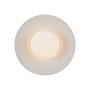 Cruz 15" Wall / Ceiling Light in Metal - Black/White
