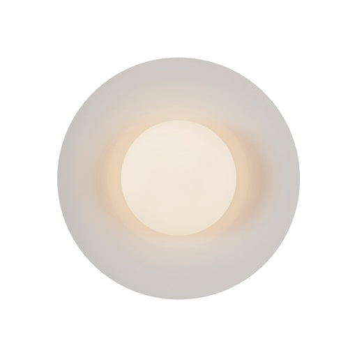 Cruz 15" Wall / Ceiling Light in Metal - Black/White
