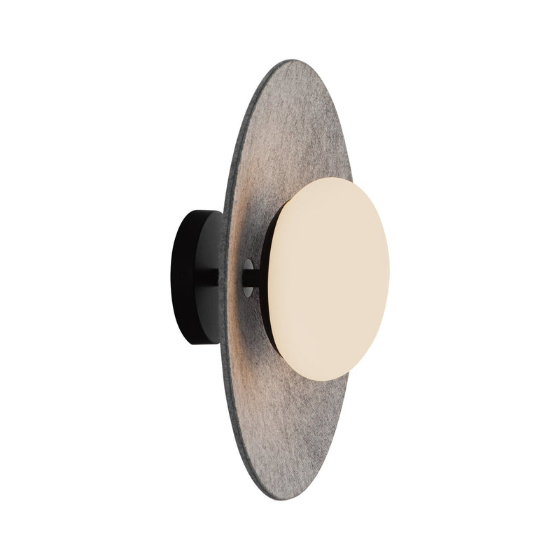 Cruz 15" Wall / Ceiling Light in Felt - Gray