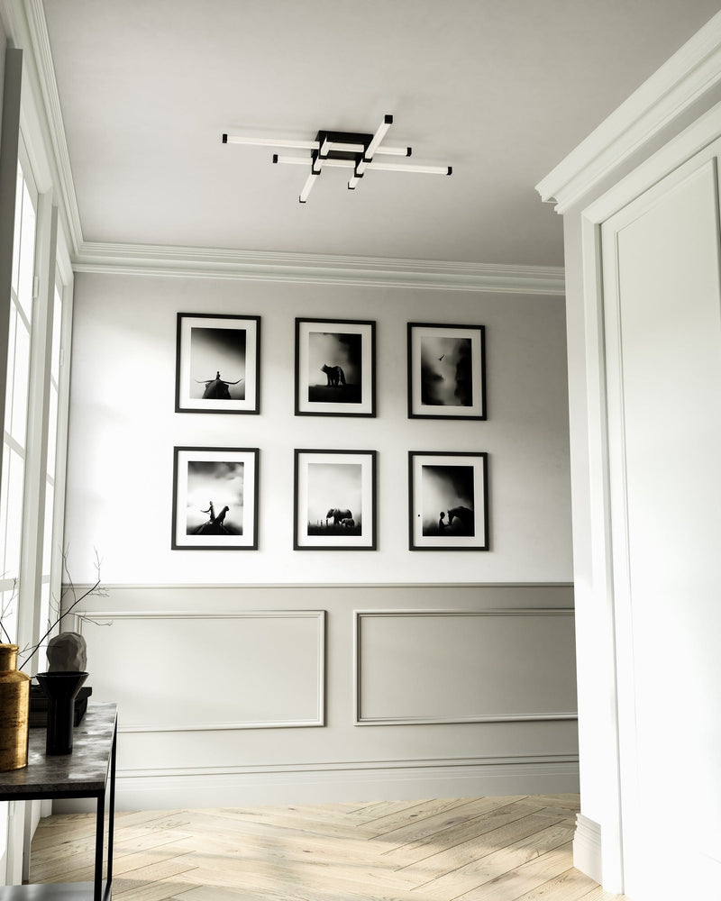 Blade 34" Flush Mount in Black
