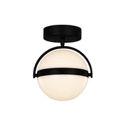 Globo 7" Semi-Flush Mount in Brushed Gold